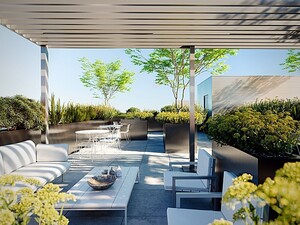Grande terrasse sur le toit 