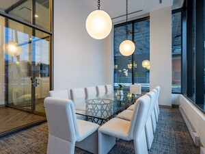 Carlyle condos lounge with dining room
