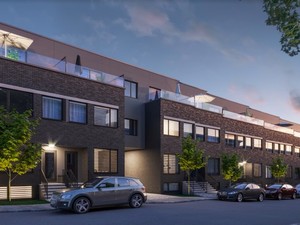 Maisons de ville vues de la rue
