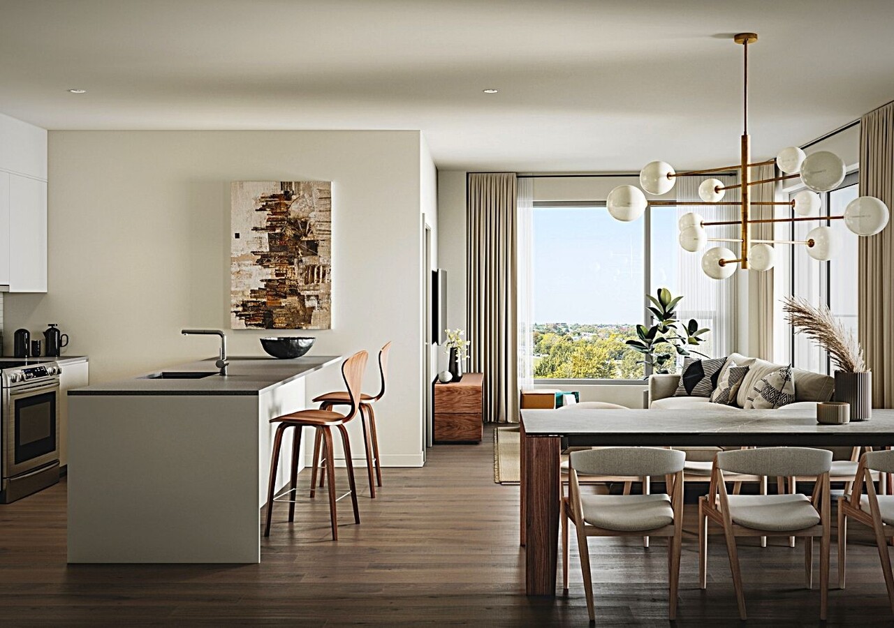 Cuisine avec luminaire 