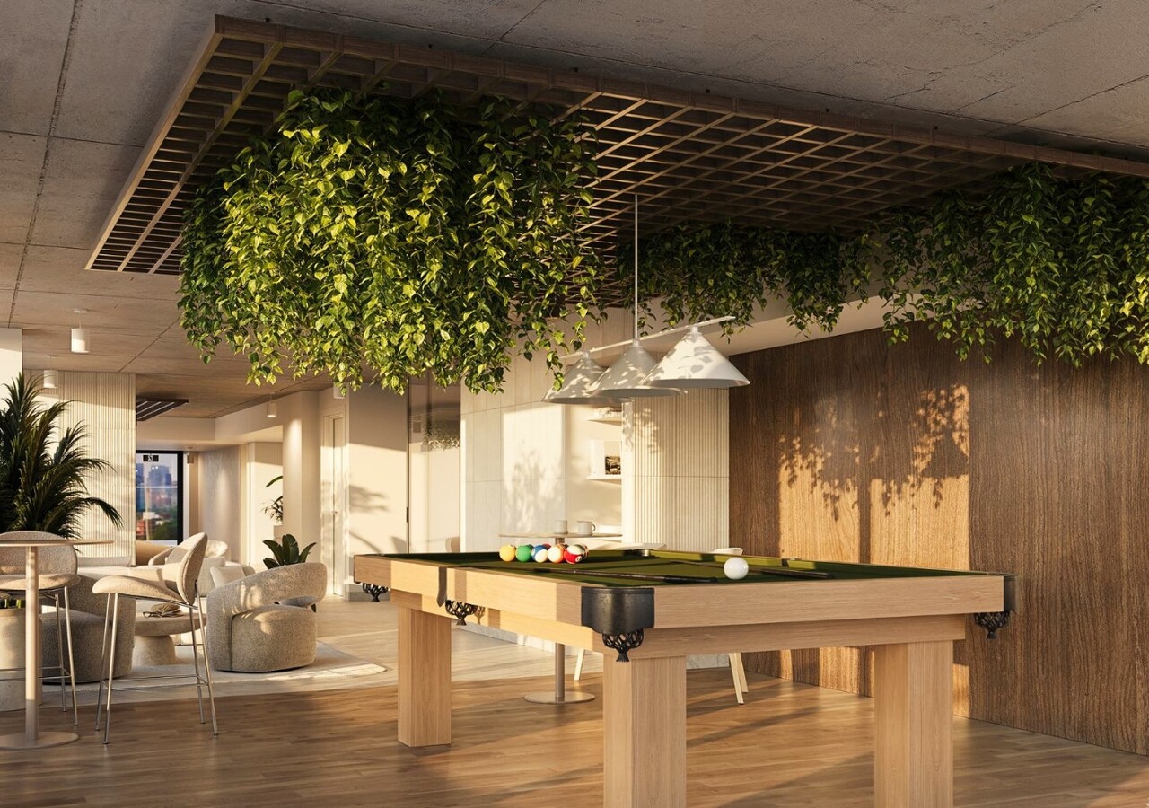 Bosco habitats locatifs lounge avec table de billard