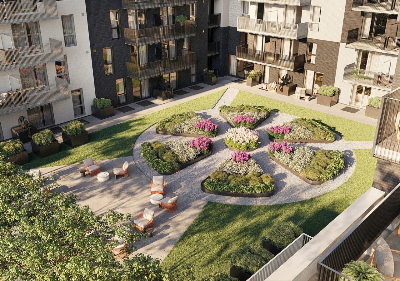 Champlain condos locatifs cour intérieur