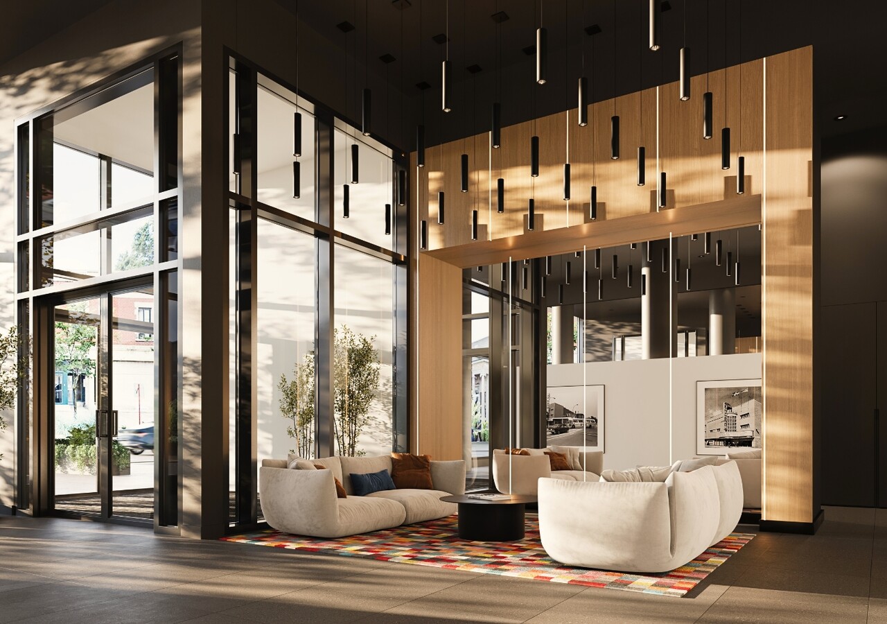 Champlain condos locatifs lobby