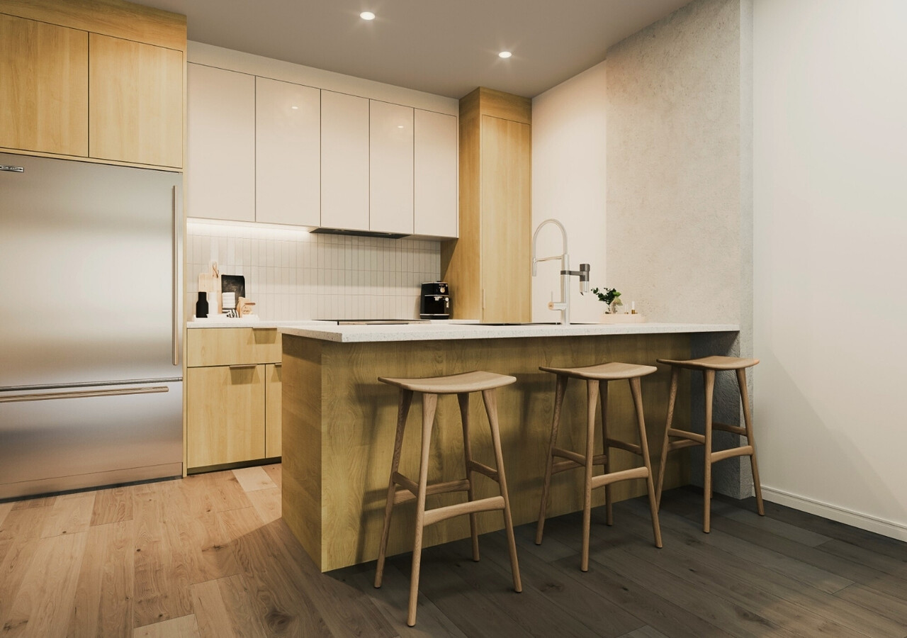 Univert LaSalle condos cuisine avec finitions haut de gamme