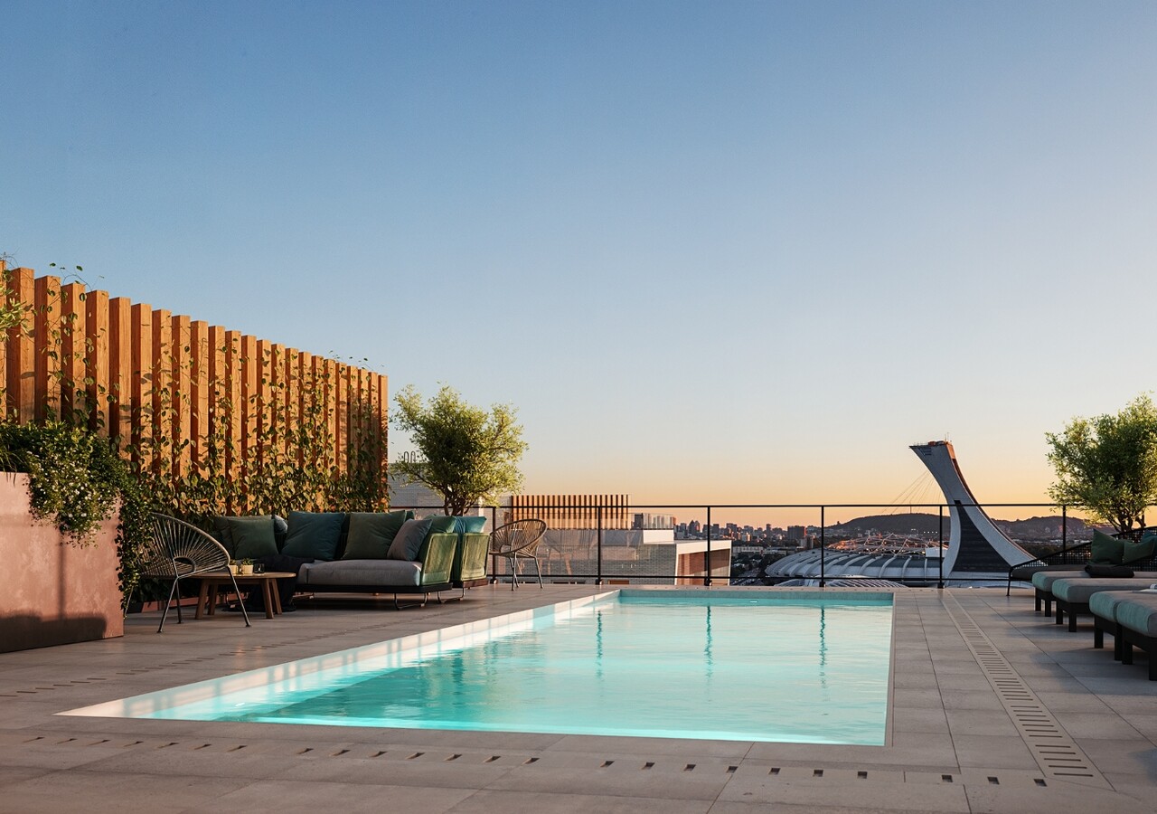 Elan habitats locatifs piscine creusée extérieure