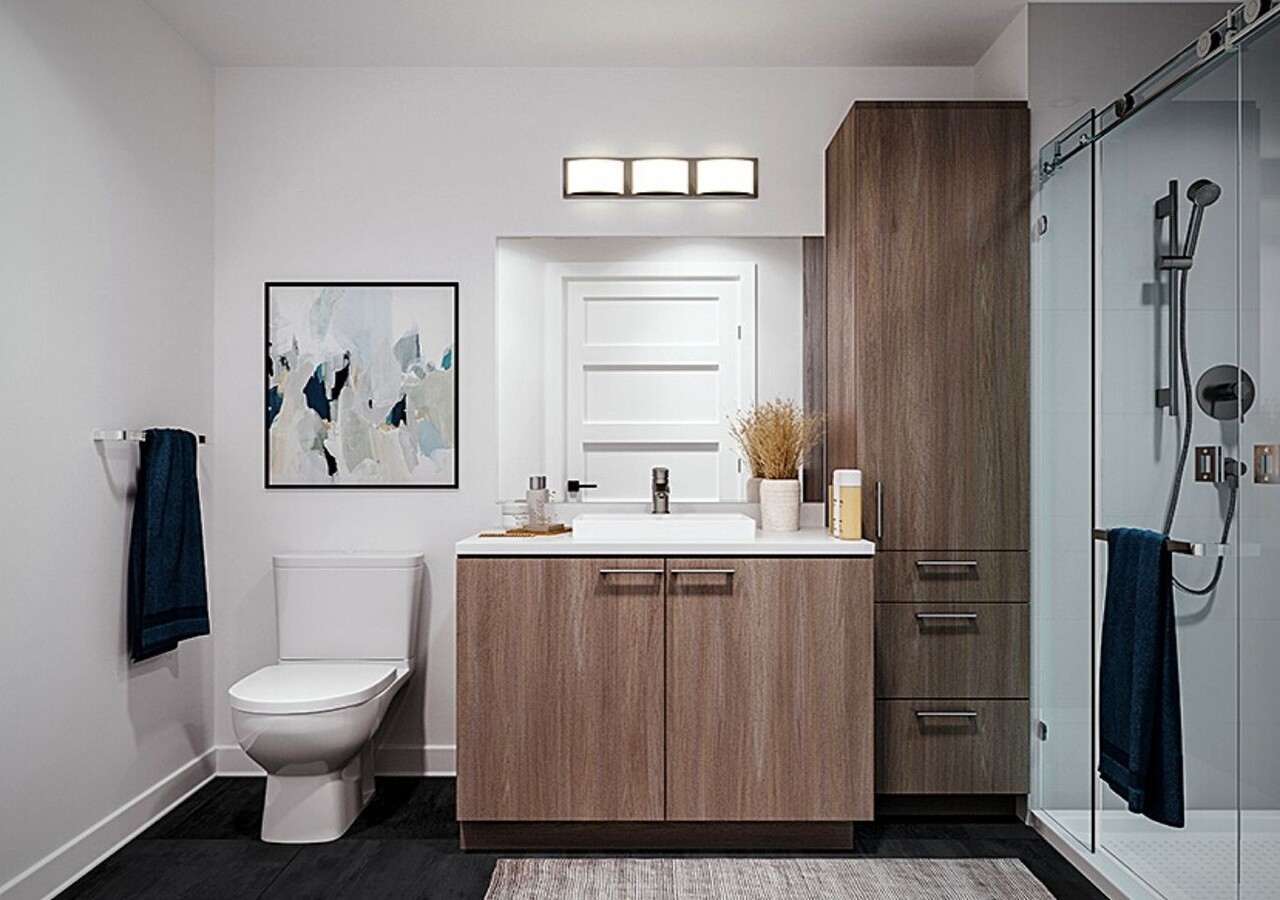 Eleva salle de bain avec finitions haut de gamme