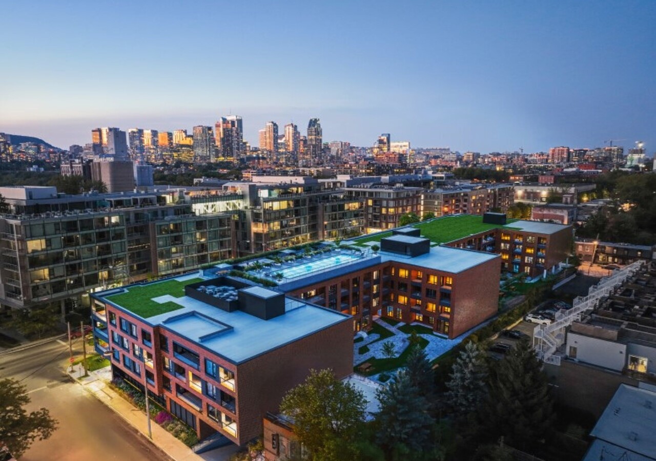 Erin Condos locatifs bâtiment vue à vol d'oiseau