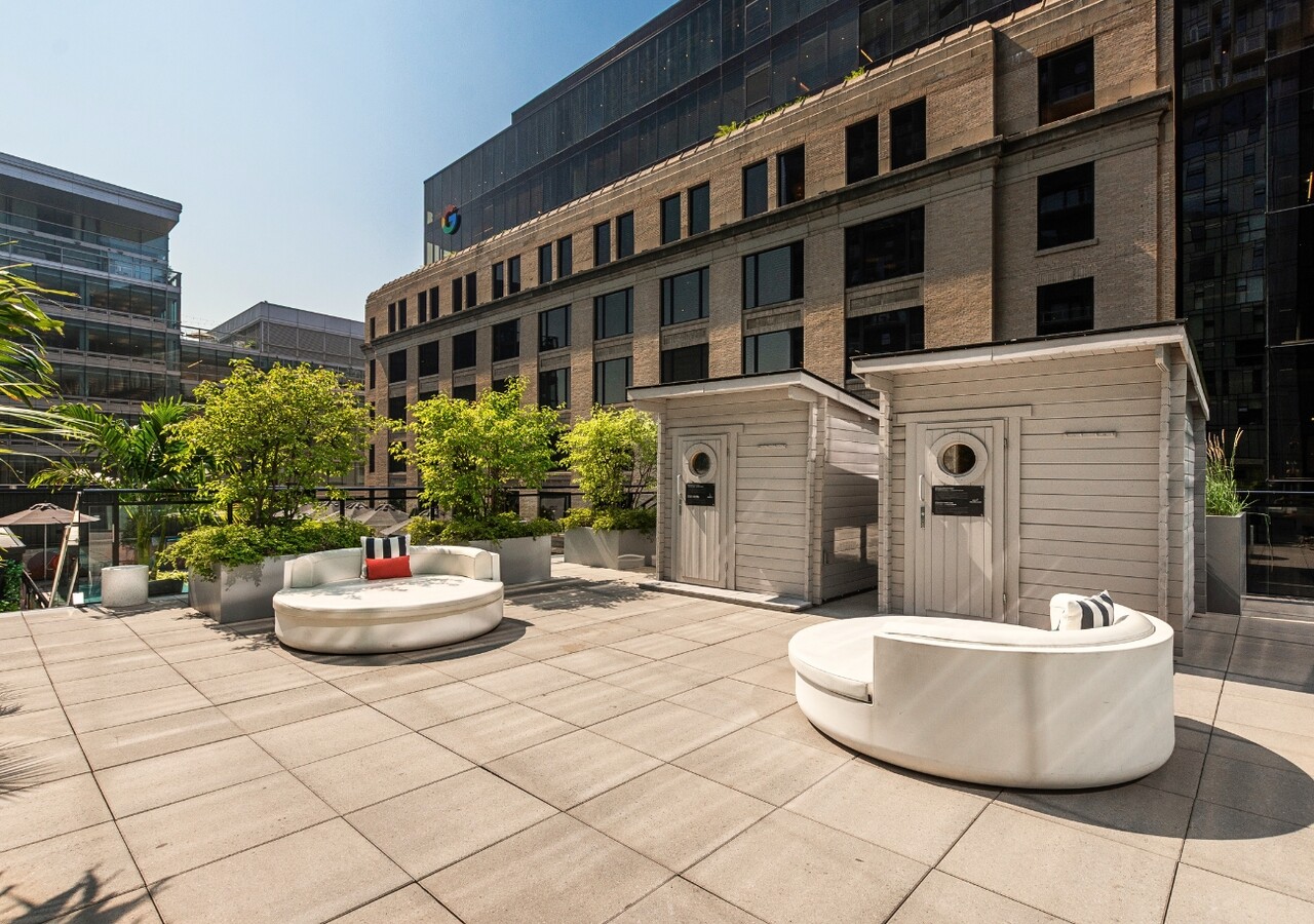 Humaniti Montréal vestiaires et aire de détente