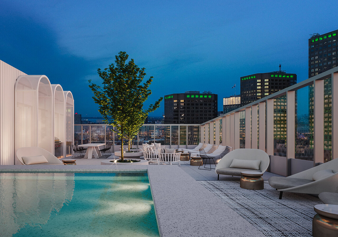 Imperia Condominiums spa sur le toit