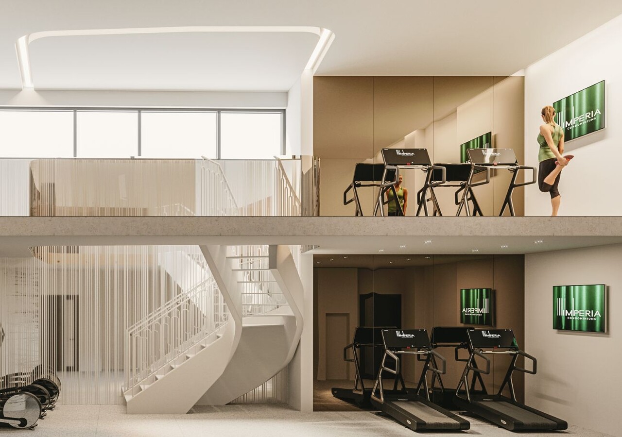 Imperia Condominiums gym avec espace yoga