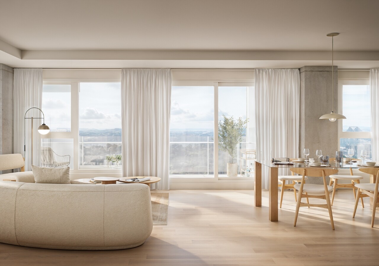 Laforest Québec condo locatif salon lumineux