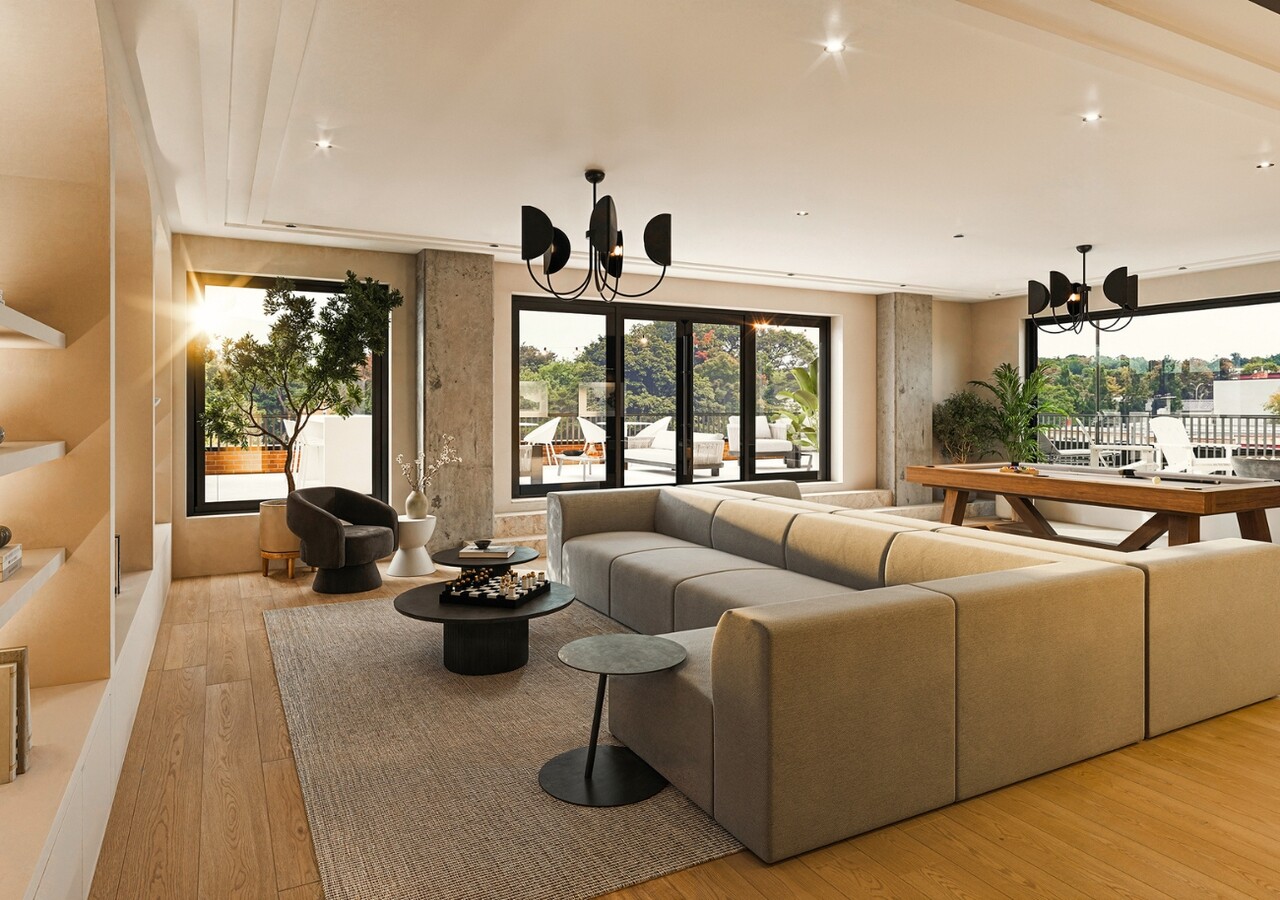 Le Miner lounge with pool table