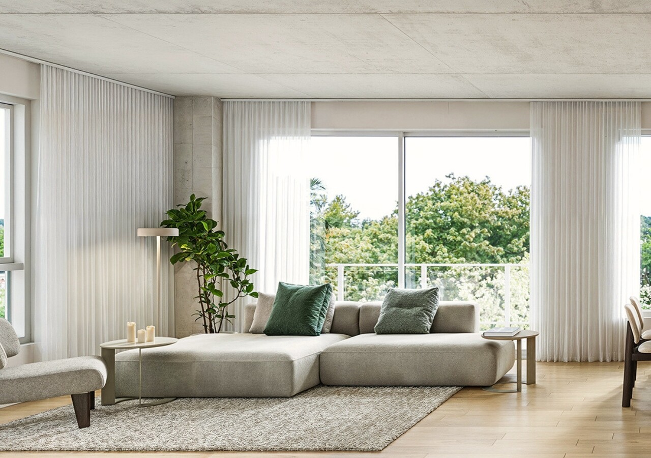 Le Miner living room