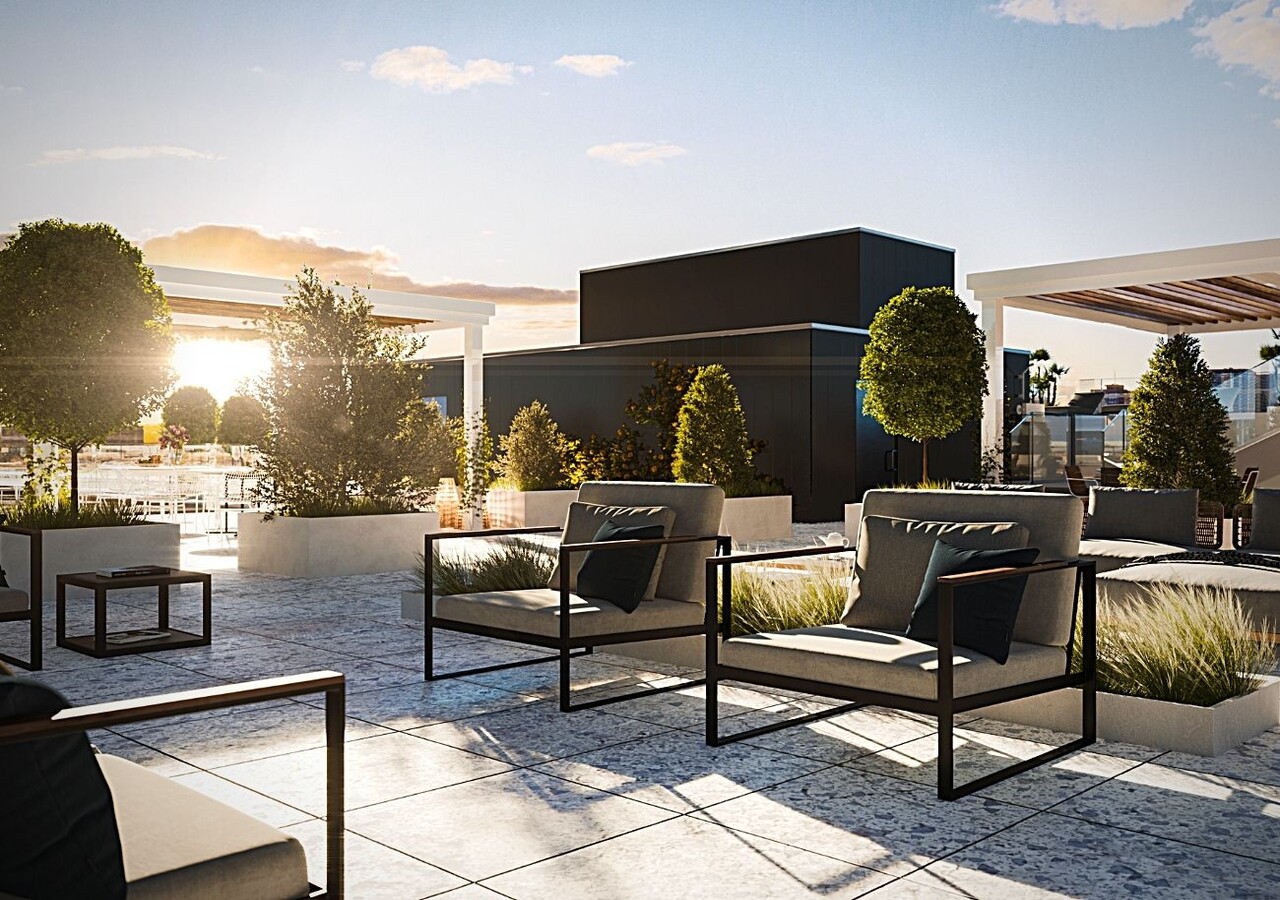 Terrasse sur le toit