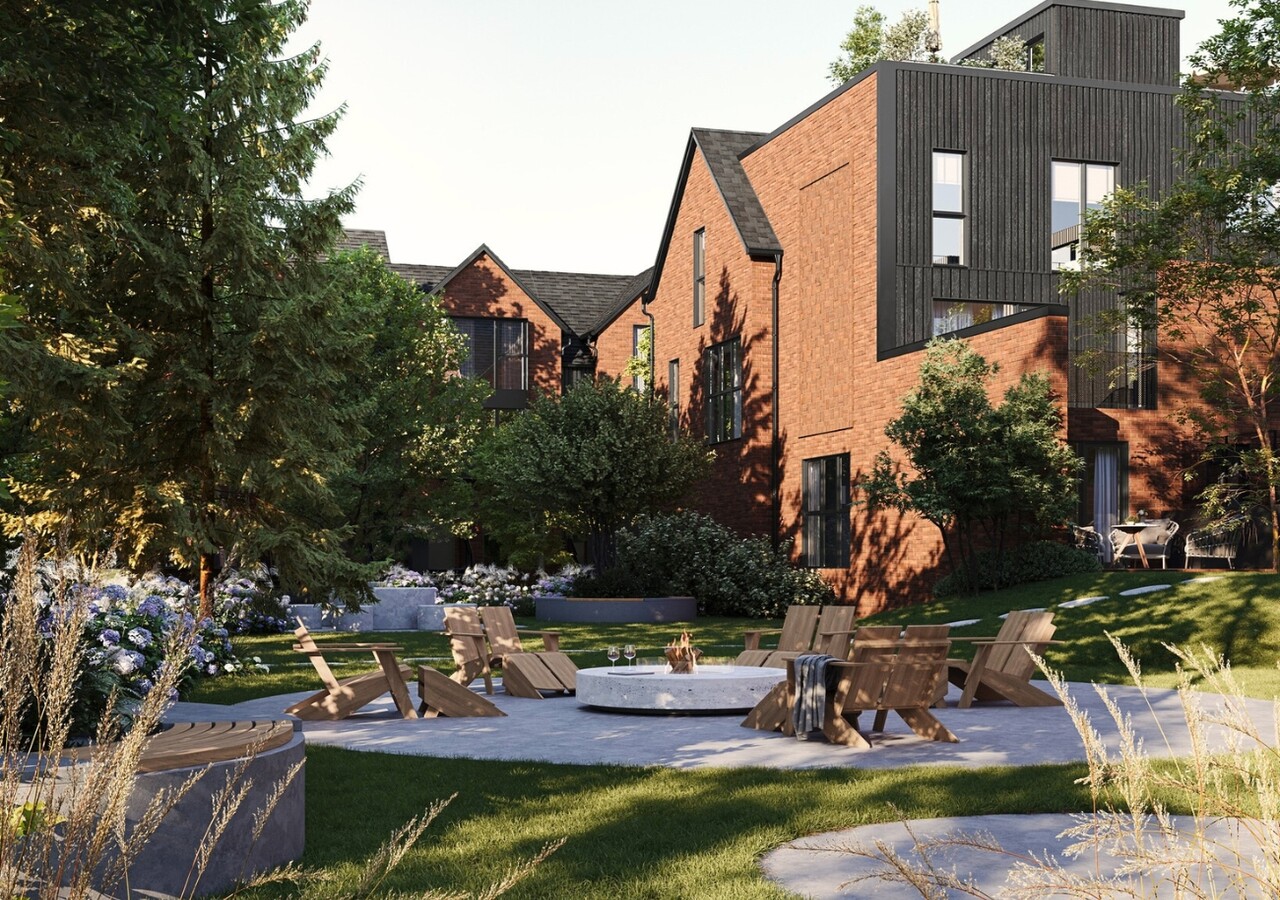 Quartier Oakville Saint-Lambert cour intérieure