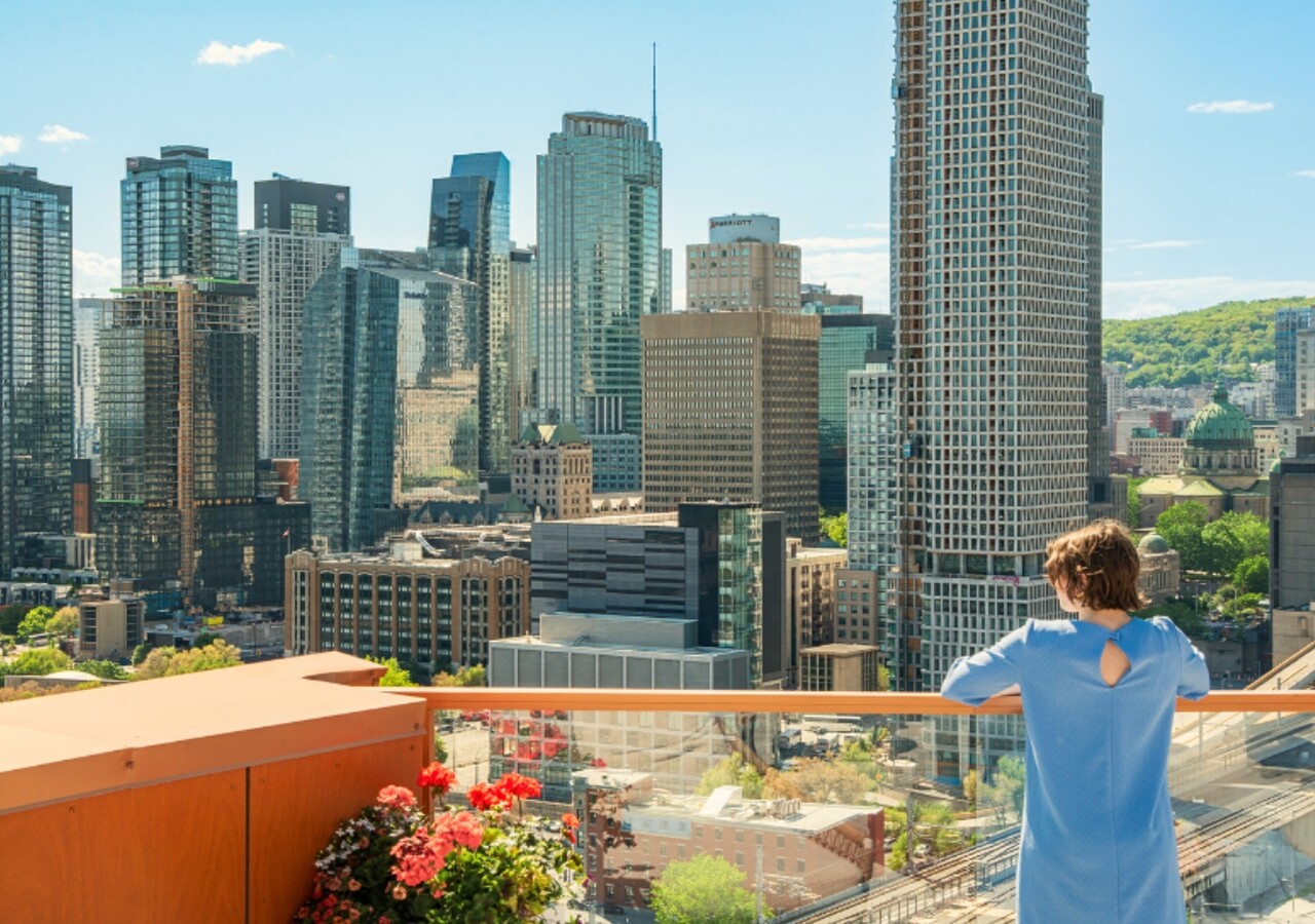 Odea Montréal vue du balcon