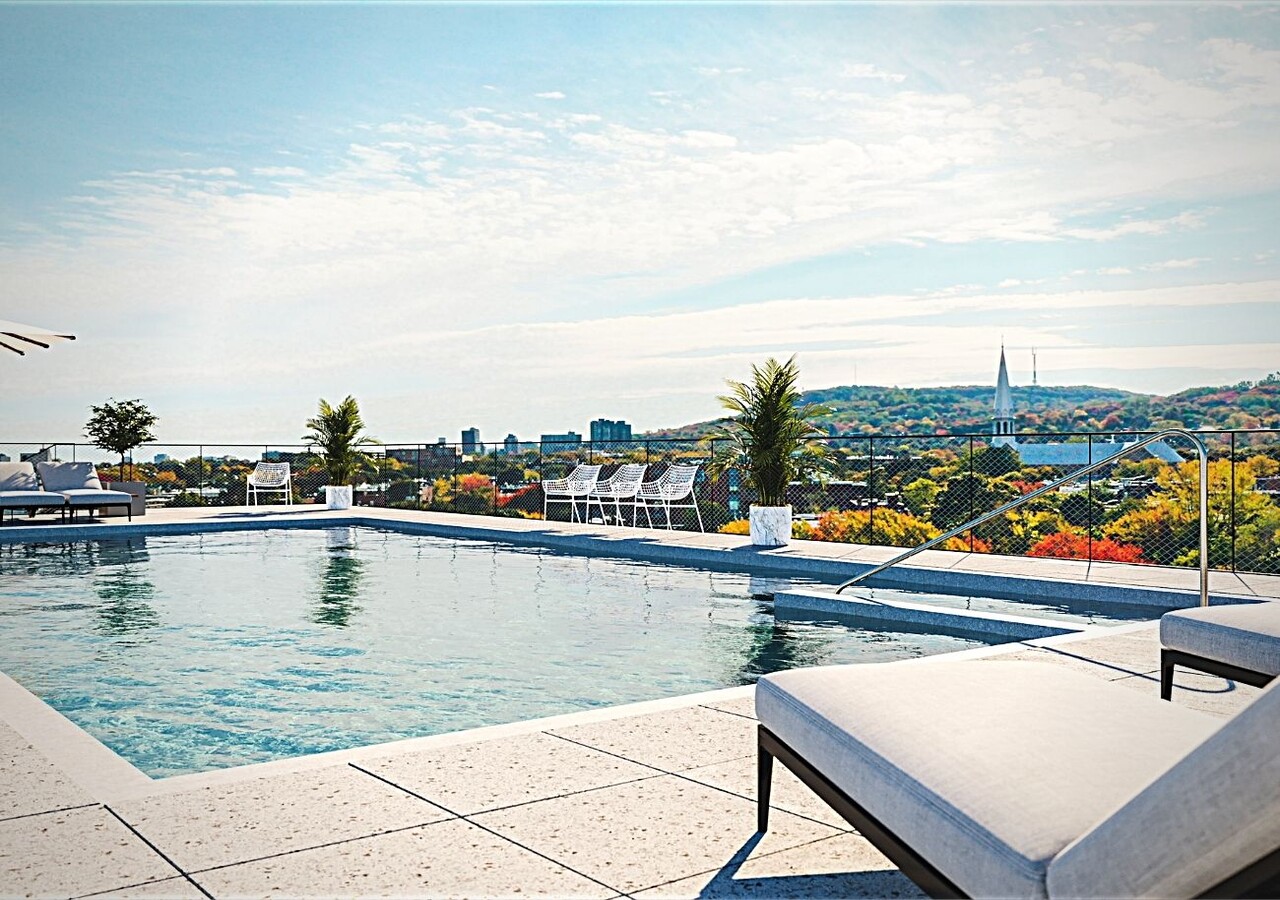 Piscine sur le toit