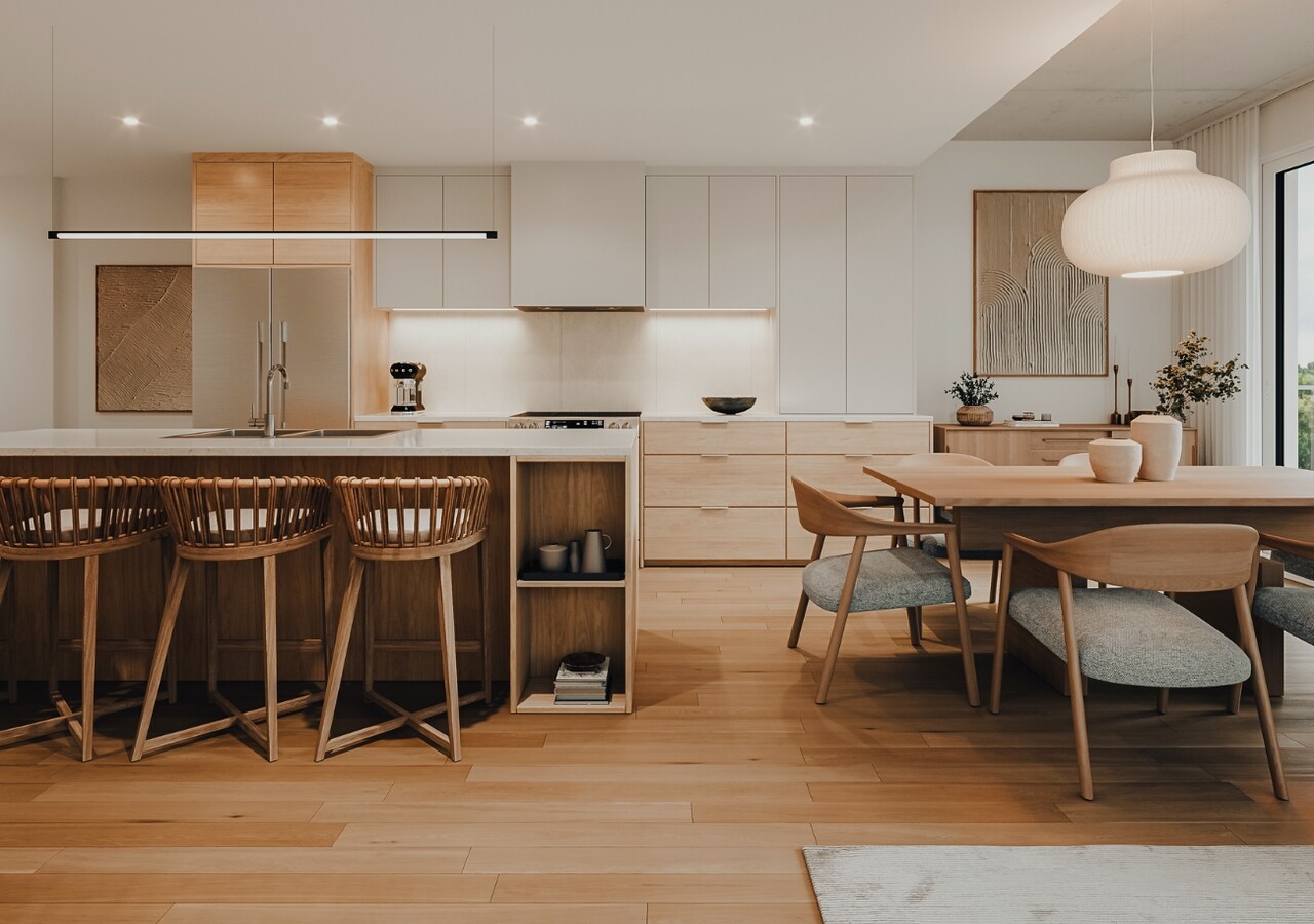 Quartier Louka Granby condominiums lumineux