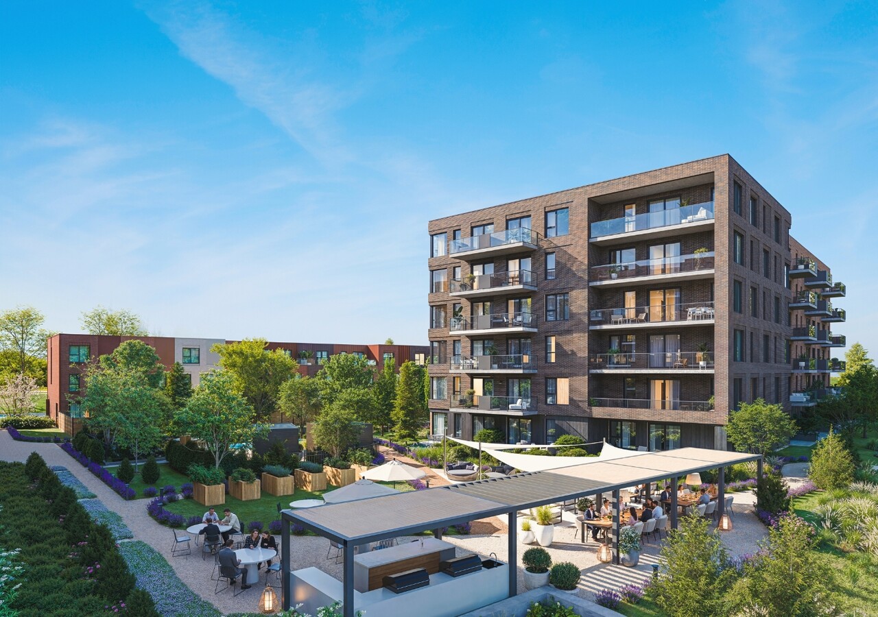 Quartier Louka Granby terrasse extérieure