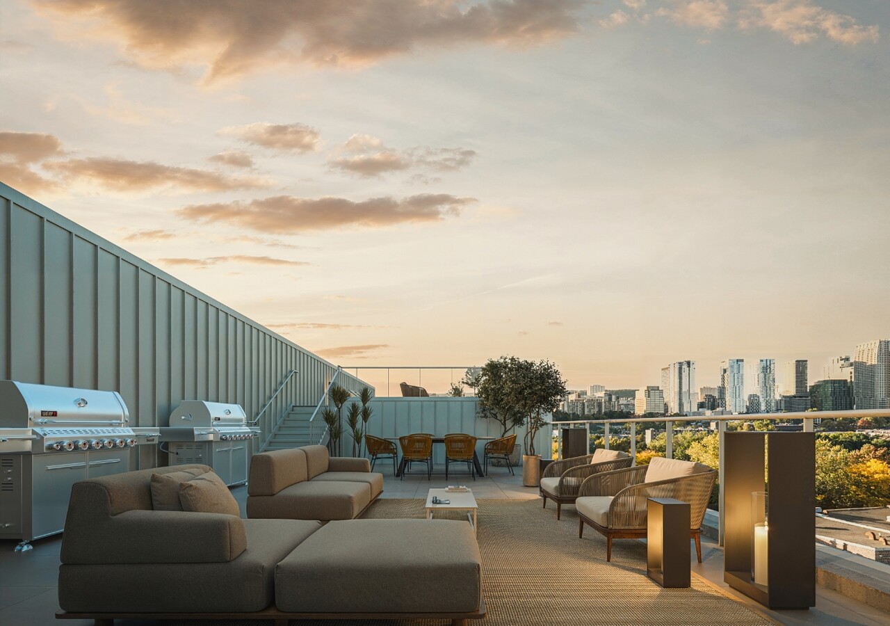 Sherwin condos locatifs terrasse sur le toit avec vue