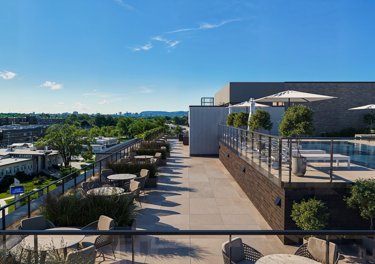 Quartier Unilia terrasse sur le toit