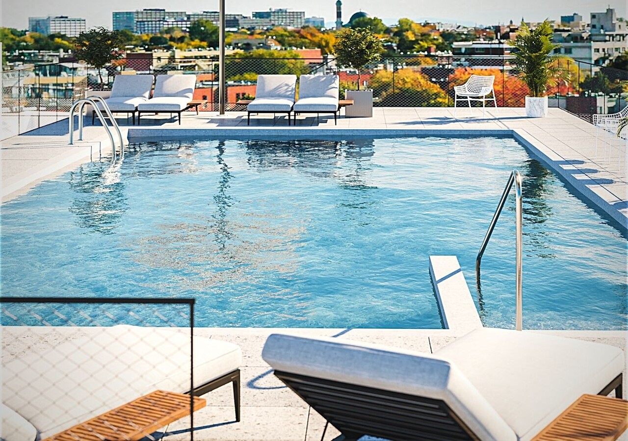 Piscine creusée sur le toit