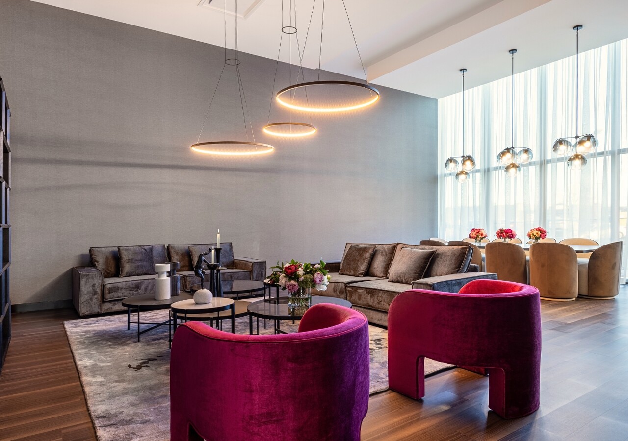 Westpark rental condos dining room and living room